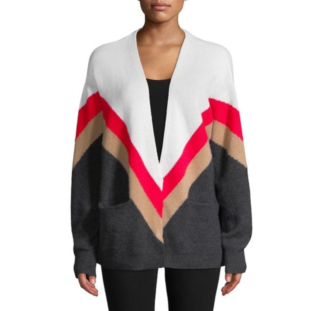 Wildfox Chevron Cashmere Cardigan